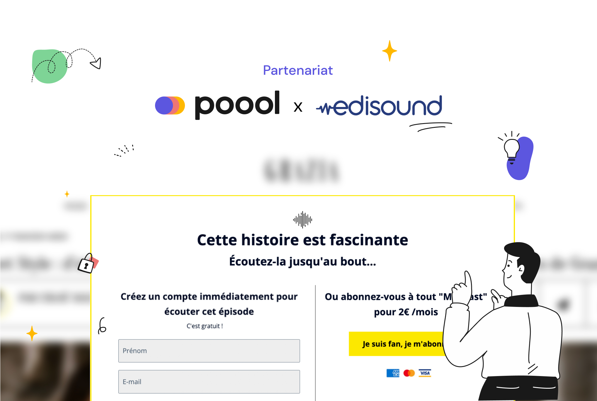 Poool & Edisound s'associent pour convertir les audiences podcast en membres & abonnés